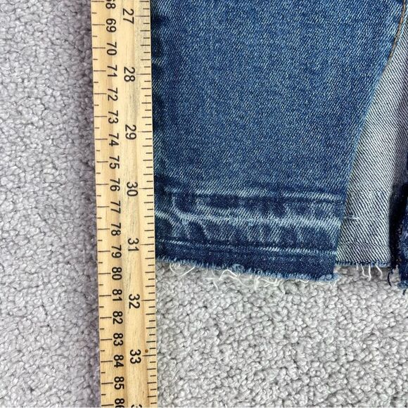 Vigoss Ace Jeans Women's 26 Blue Flare High Rise Split Leg Dark Denim - Picture 12 of 14